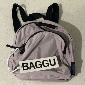 NWT BAGGU mini nylon backpack in dusty pink